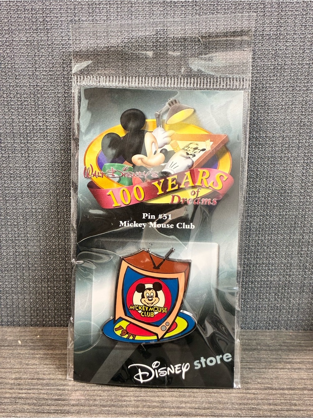 100 years of Dreams Mickey Mouse Club Pin